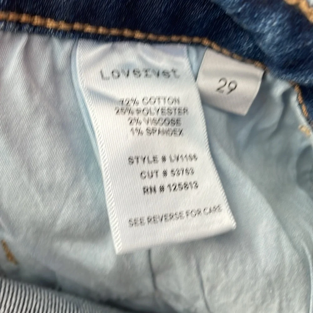 Lovervet Dark Wash High Rise Kick Flare Jeans. Size 29. NWT - Picture 7 of 7